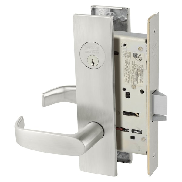 Sargent Grade 1 Storeroom or Closet Mortise Lock, L - Lever, LW1 - Escutcheon, Field Reversible, Conventiona 8204 LW1L 32D - main